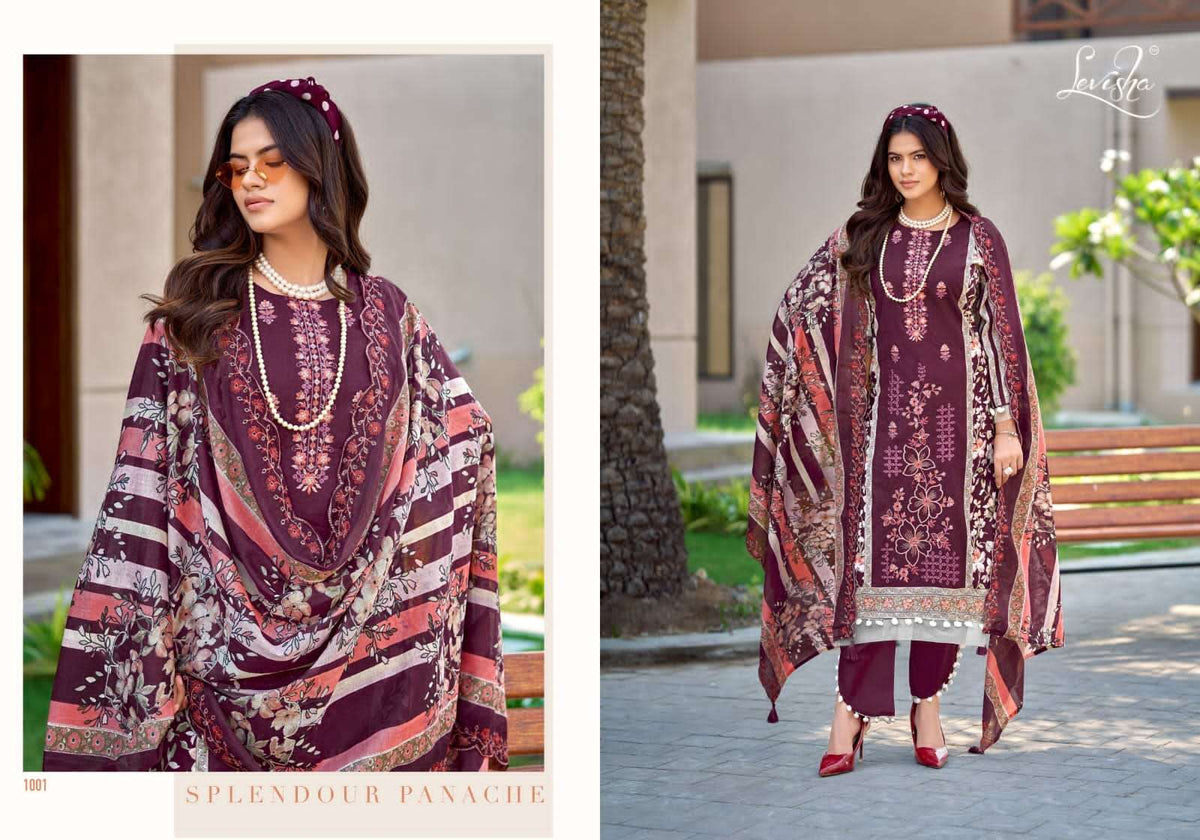 Levisha Madhubala Vol 16 Cambric Lawn Cotton Pakistani Suit - Amrah Wholesale