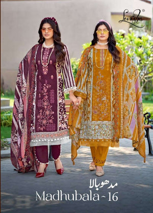 Levisha Madhubala Vol 16 Cambric Lawn Cotton Pakistani Suit