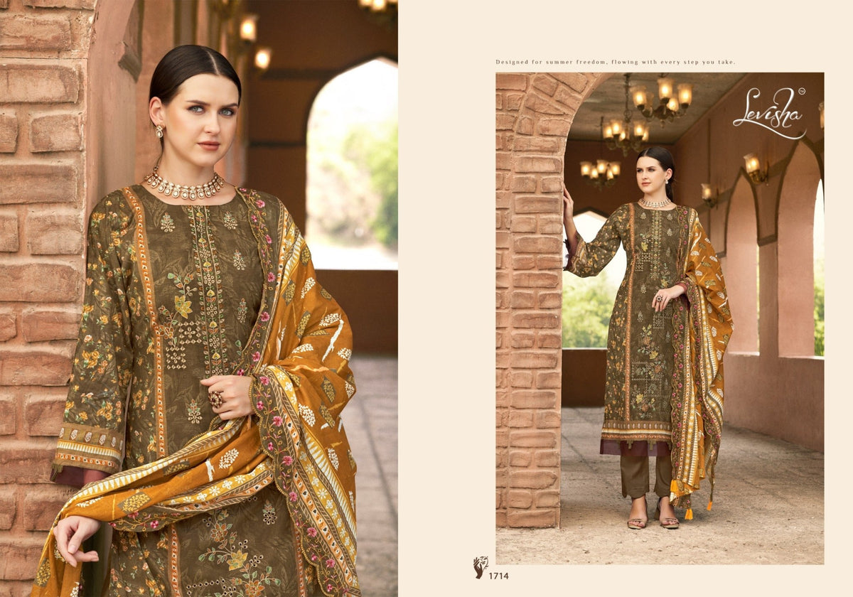 Levisha Madhubala Vol 17 Cotton Dress Material - Amrah Wholesale