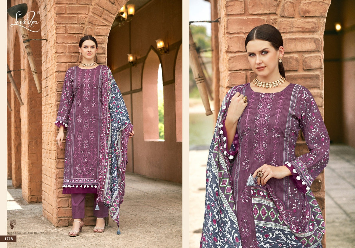 Levisha Madhubala Vol 17 Cotton Dress Material - Amrah Wholesale