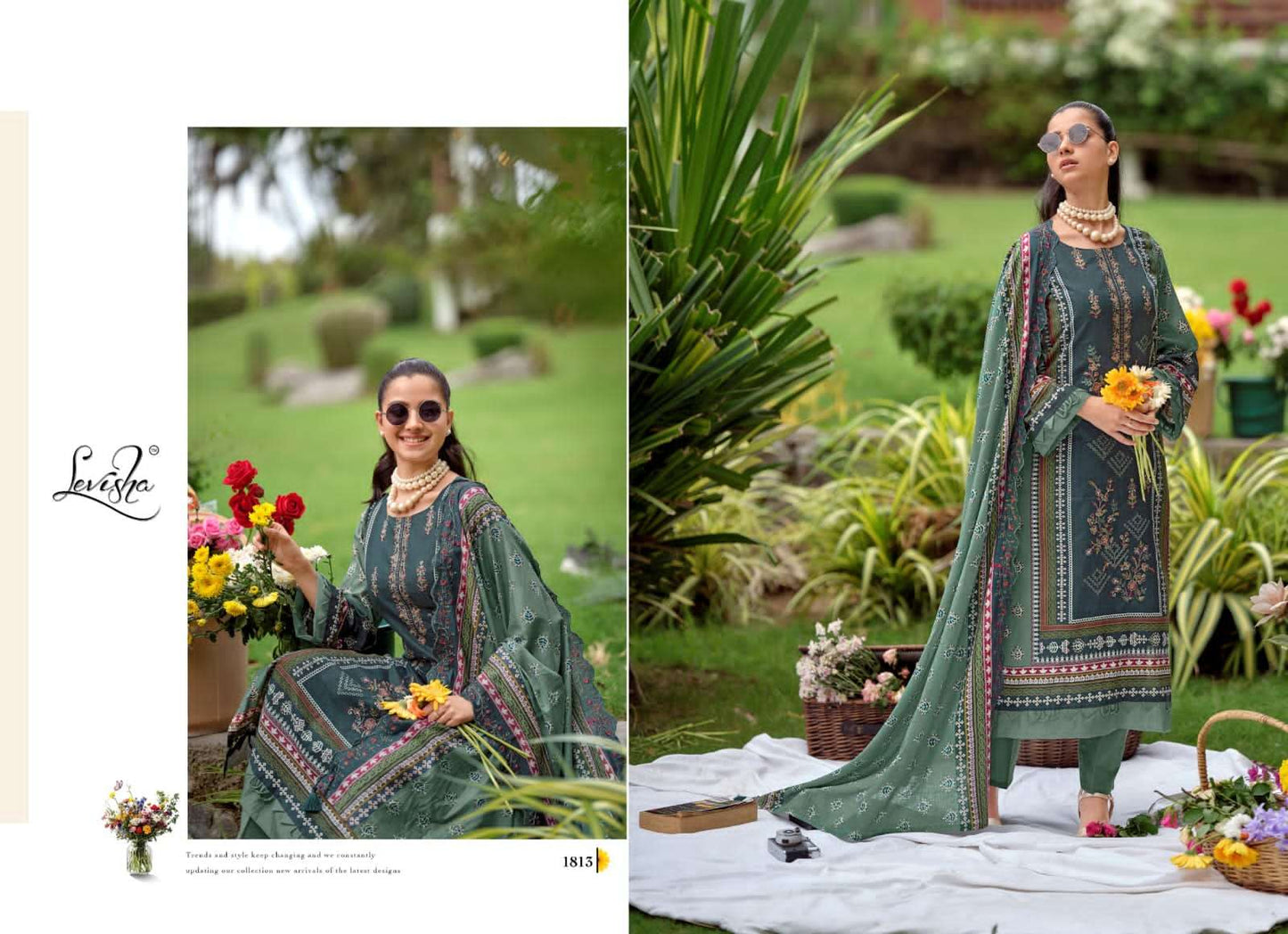 Levisha Madhubala Vol 18 Cambric Lawn Cotton Salwar Suit Set - Amrah Wholesale