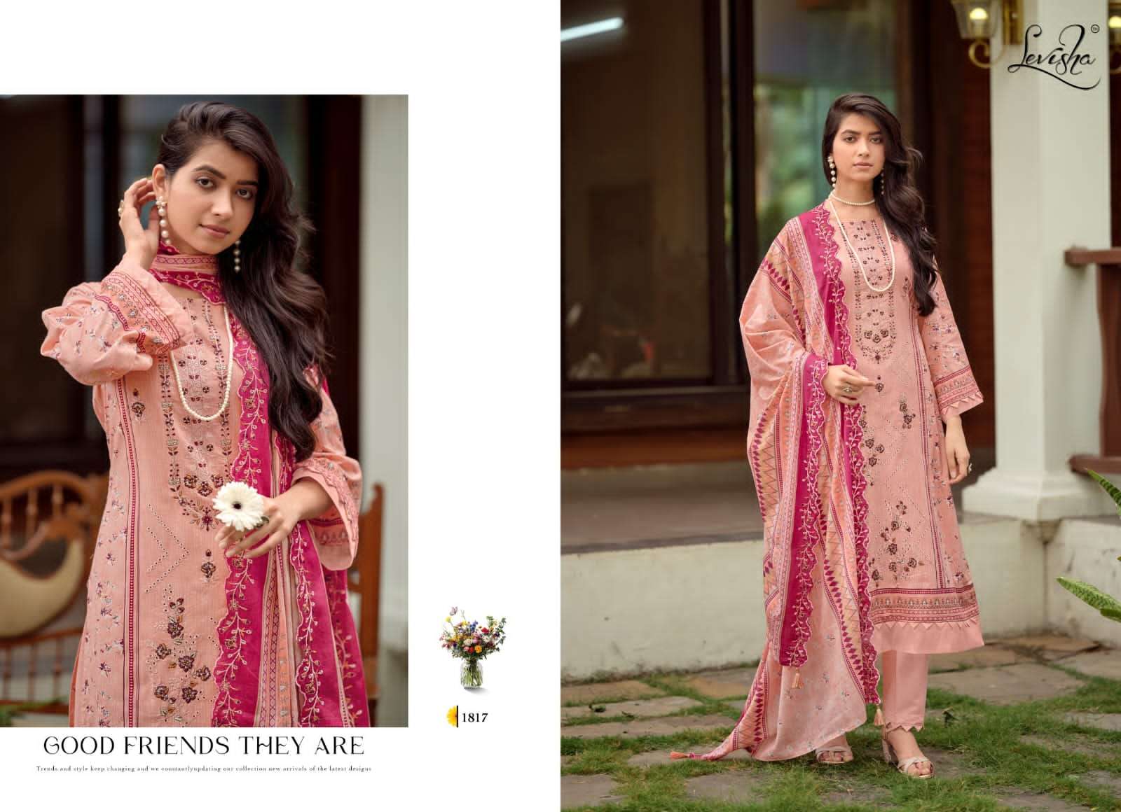 Levisha Madhubala Vol 18 Cambric Lawn Cotton Salwar Suit Set - Amrah Wholesale