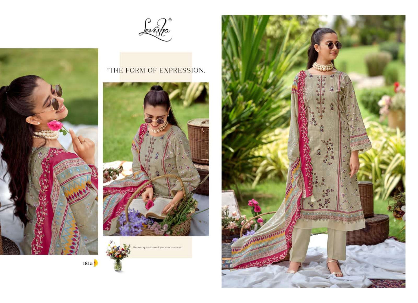 Levisha Madhubala Vol 18 Cambric Lawn Cotton Salwar Suit Set - Amrah Wholesale