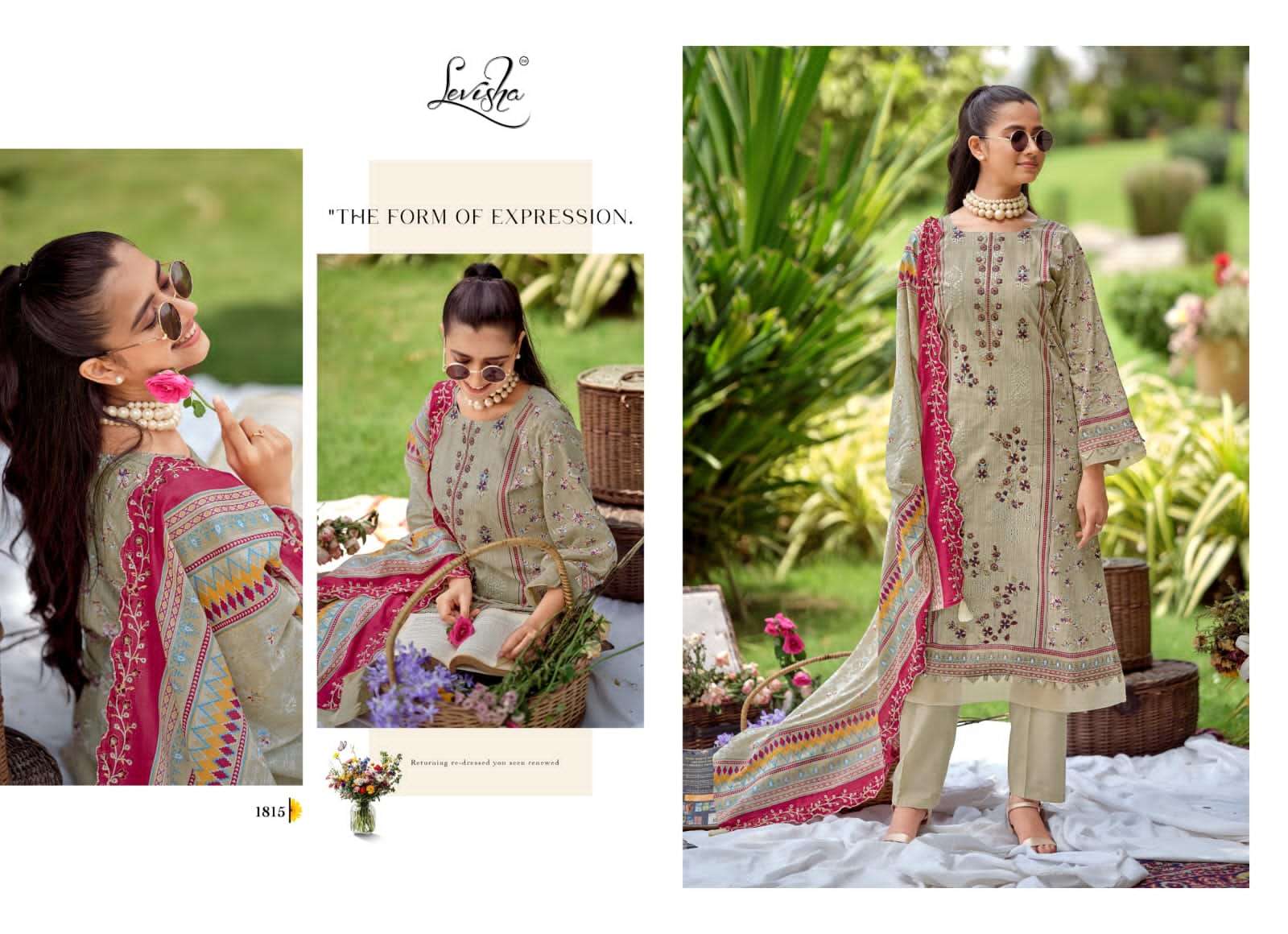 Levisha Madhubala Vol 18 Cambric Lawn Cotton Salwar Suit Set - Amrah Wholesale