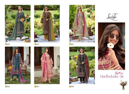 Levisha Madhubala Vol 18 Cambric Lawn Cotton Salwar Suit Set - Amrah Wholesale