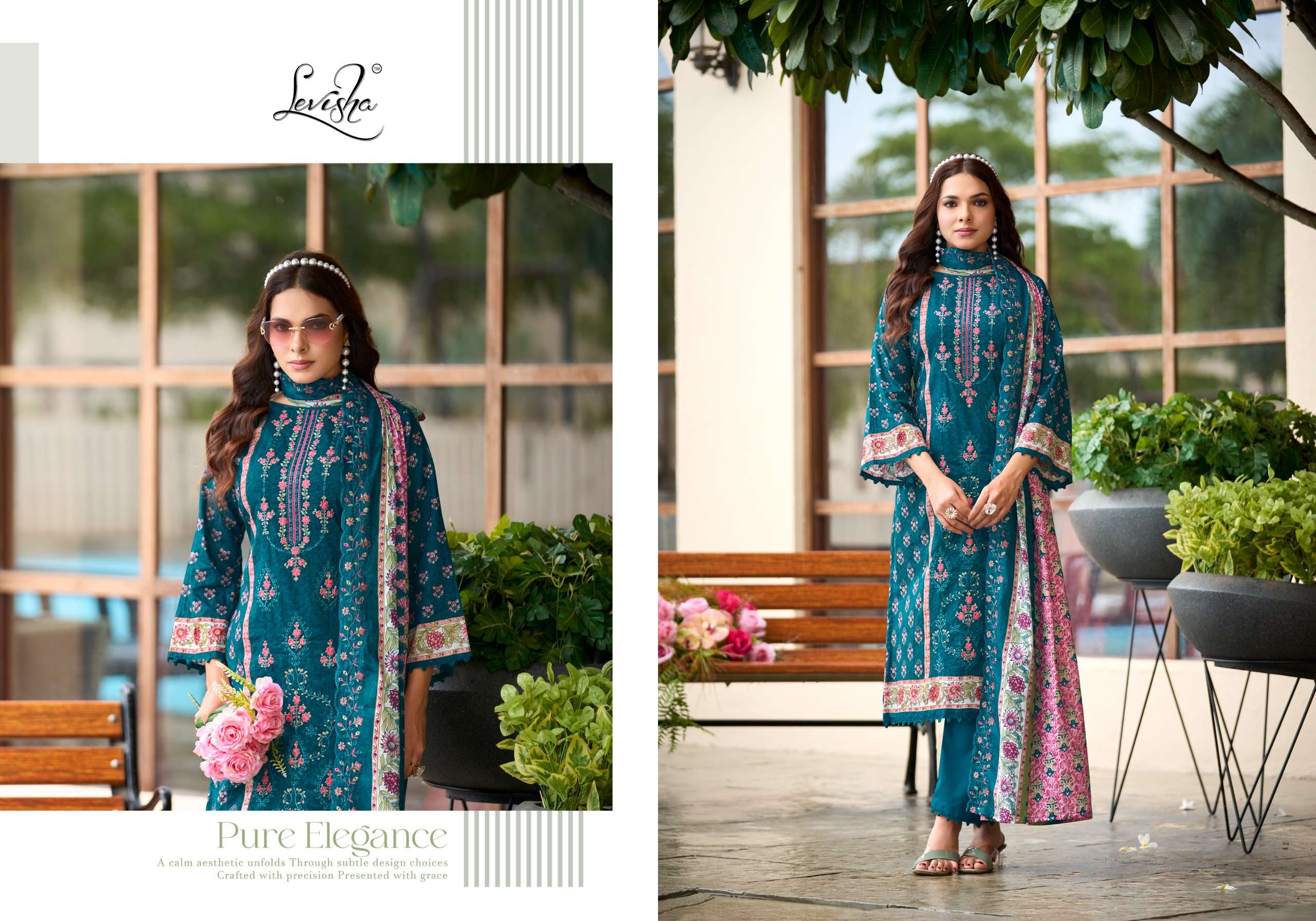 Levisha Madhubala Vol 20 Cambric Lawn Cotton Pakistani Suit