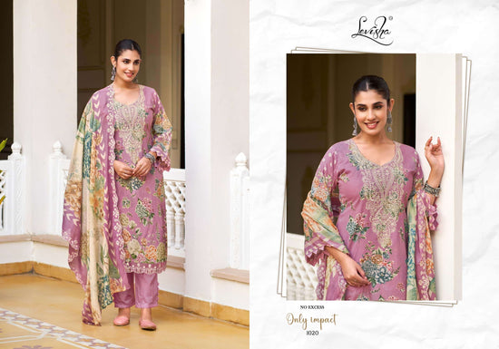 Levisha Mehfuz Nx Cambric Lawn Cotton Pakistani Suit