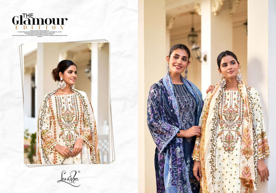 Levisha Mehfuz Nx Cambric Lawn Cotton Pakistani Suit