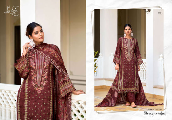 Levisha Mehfuz Nx Cambric Lawn Cotton Pakistani Suit