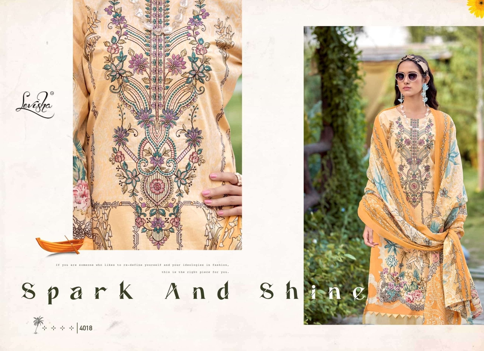 Levisha Muskan Vol 4 Cambric Cotton Embroidered Pakistani Suit - Amrah Wholesale