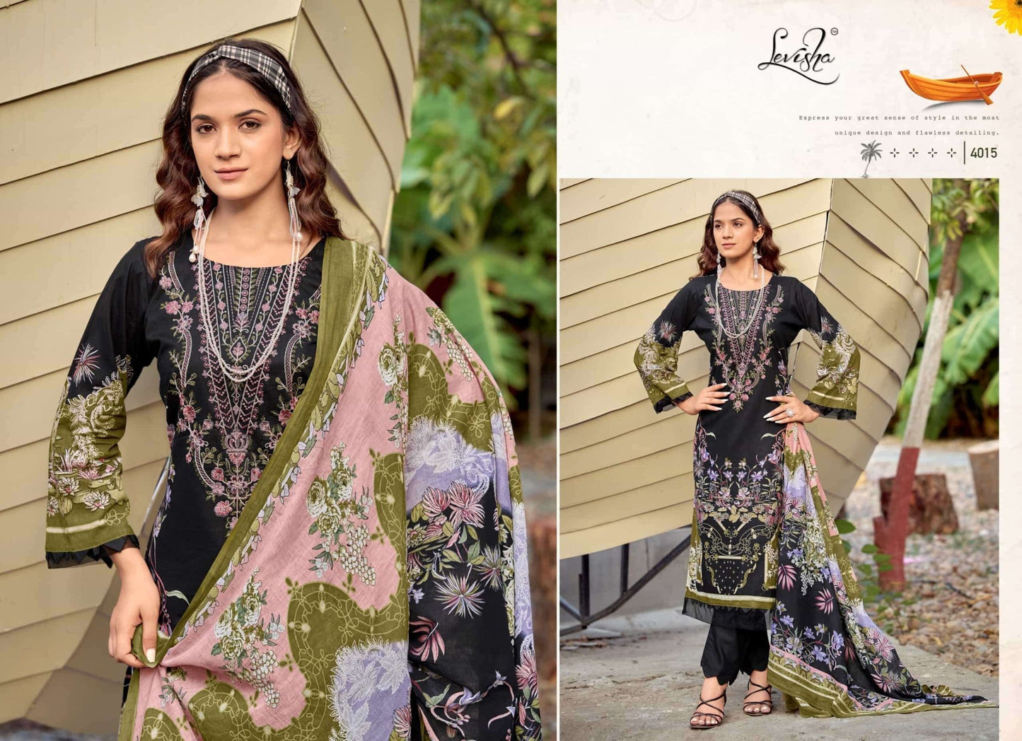 Levisha Muskan Vol 4 Cambric Cotton Embroidered Pakistani Suit - Amrah Wholesale