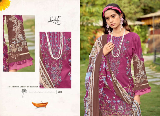 Levisha Muskan Vol 4 Cambric Cotton Embroidered Pakistani Suit - Amrah Wholesale