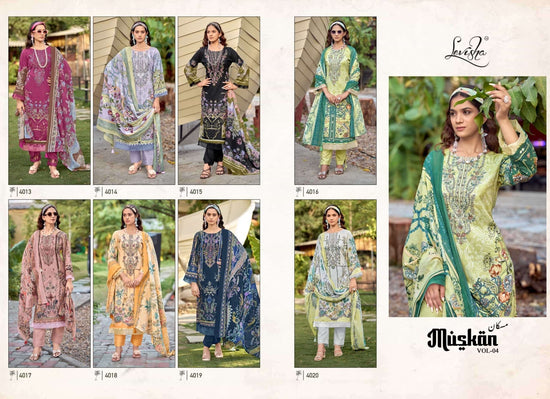 Levisha Muskan Vol 4 Cambric Cotton Embroidered Pakistani Suit - Amrah Wholesale