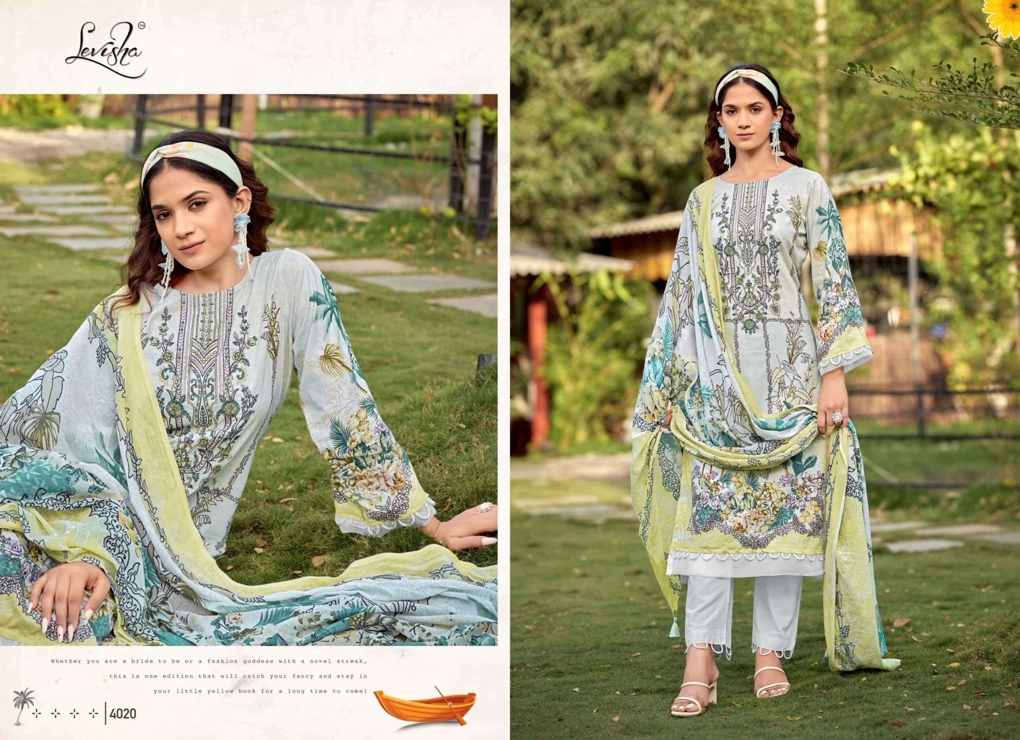 Levisha Muskan Vol 4 Cambric Cotton Embroidered Pakistani Suit - Amrah Wholesale