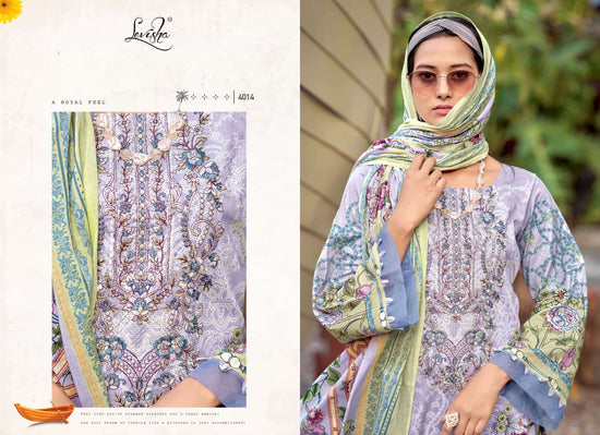 Levisha Muskan Vol 4 Cambric Cotton Embroidered Pakistani Suit