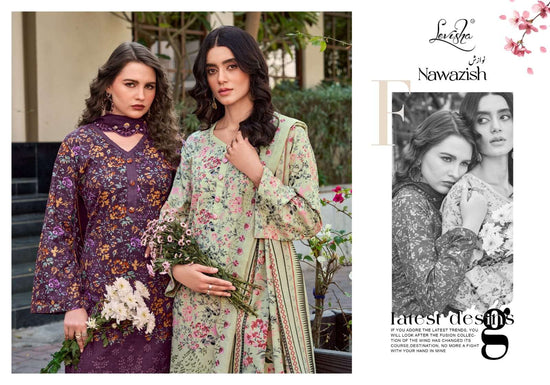 Levisha Nawazish Cambric Lawn Cotton Pakistani Suit