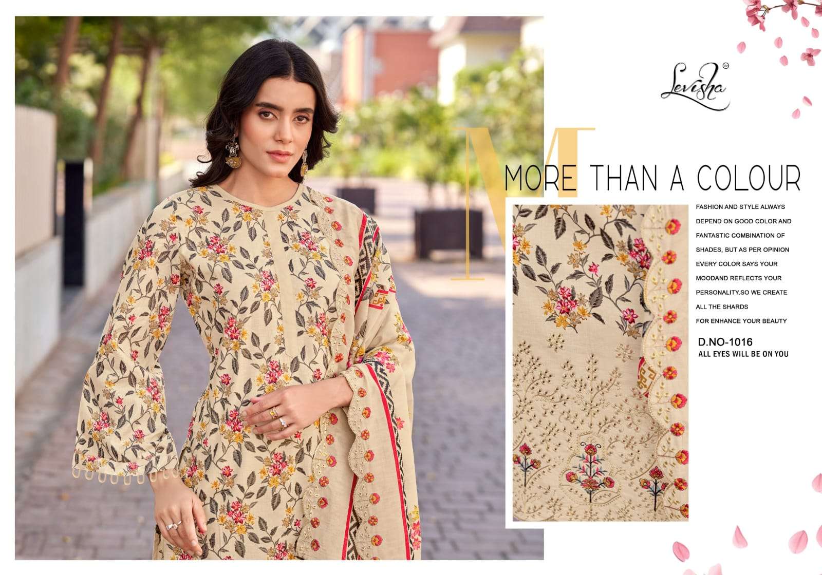 Levisha Nawazish Cambric Lawn Cotton Pakistani Suit