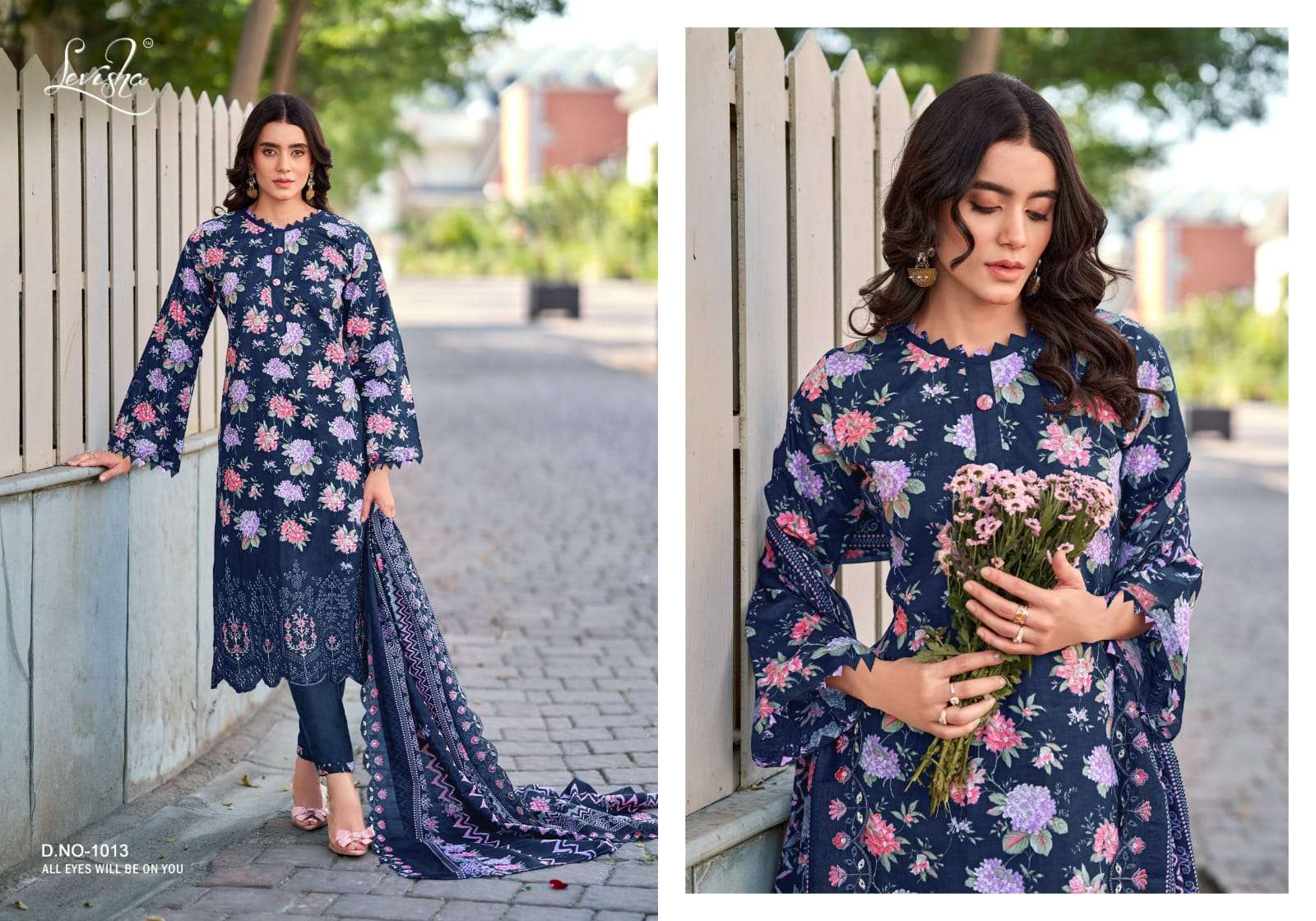 Levisha Nawazish Cambric Lawn Cotton Pakistani Suit