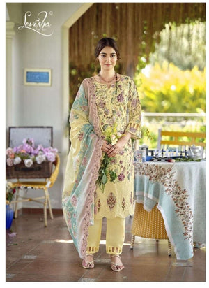 LEVISHA NAWAZISH VOL-2 Cambric Cotton Printed Pakistani Suit - Amrah Wholesale