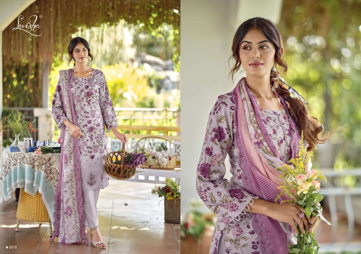 Levisha Nawazish Vol 2 Lawn Cotton Unstitched Pakistani Suit - Amrah Wholesale