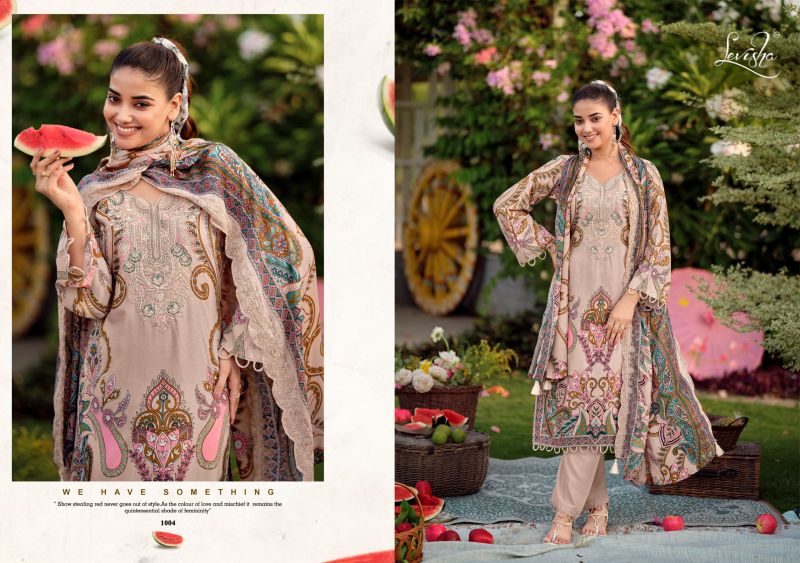 Levisha Needal Wonder Nx 3 Viscose Rayon Printed Dress Material