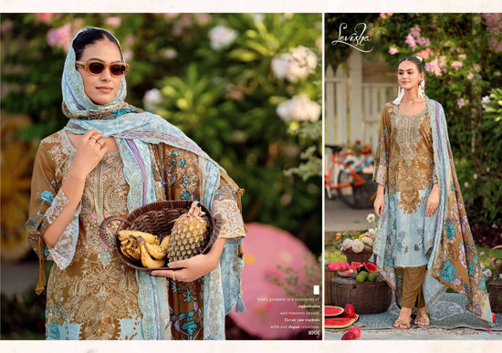 Levisha Needal Wonder Nx Vol 3 Rayon Viscose Pakistani Style Embroidered Salwar Suit Set