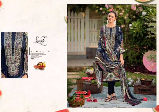 Levisha Needal Wonder Nx Vol 3 Rayon Viscose Pakistani Style Embroidered Salwar Suit Set