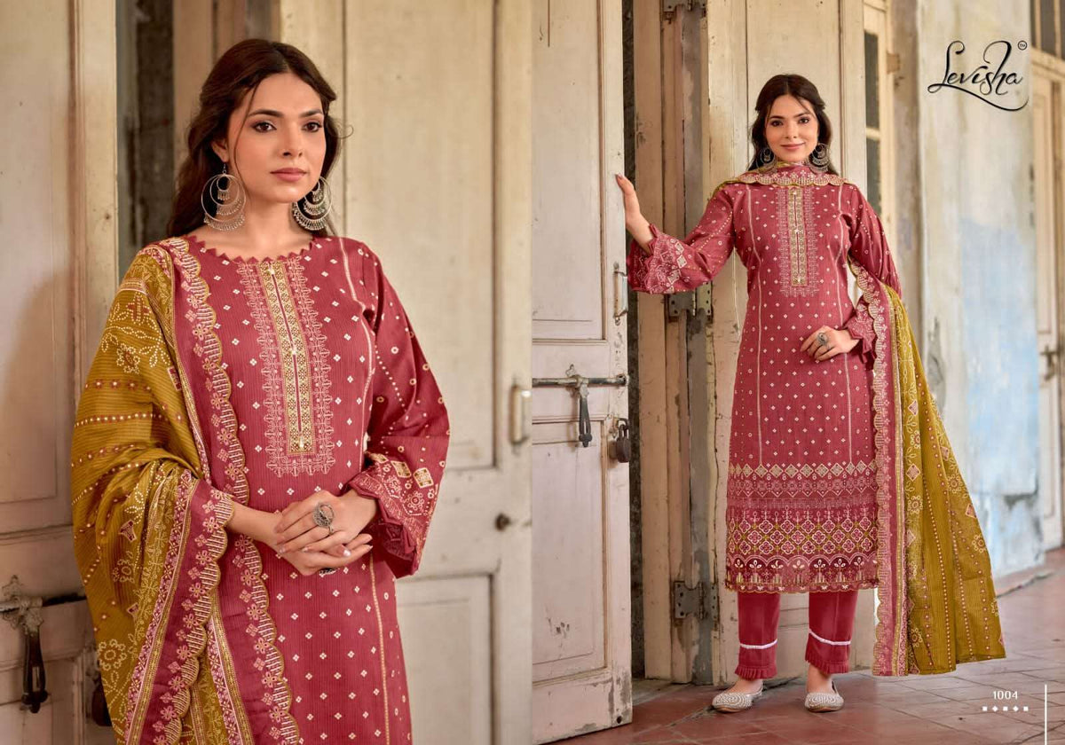 Levisha Zubia Cotton Pakistani Suit - Amrah Wholesale