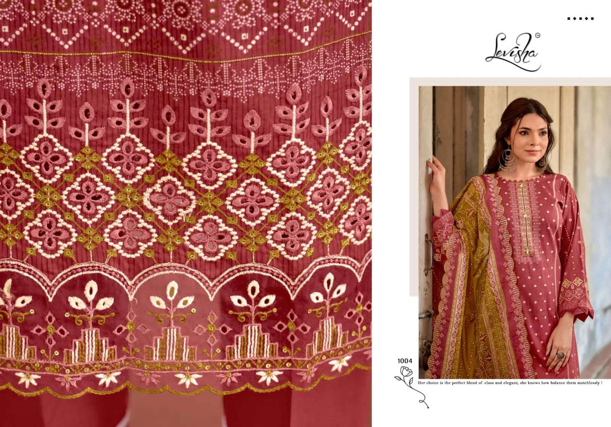 Levisha Zubia Cotton Pakistani Suit - Amrah Wholesale