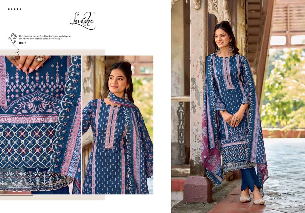 Levisha Zubia Cotton Pakistani Suit - Amrah Wholesale