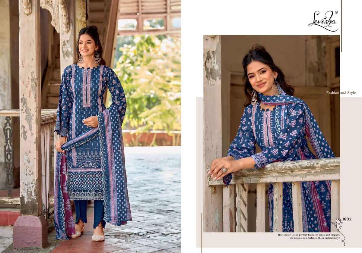 Levisha Zubia Cotton Pakistani Suit - Amrah Wholesale