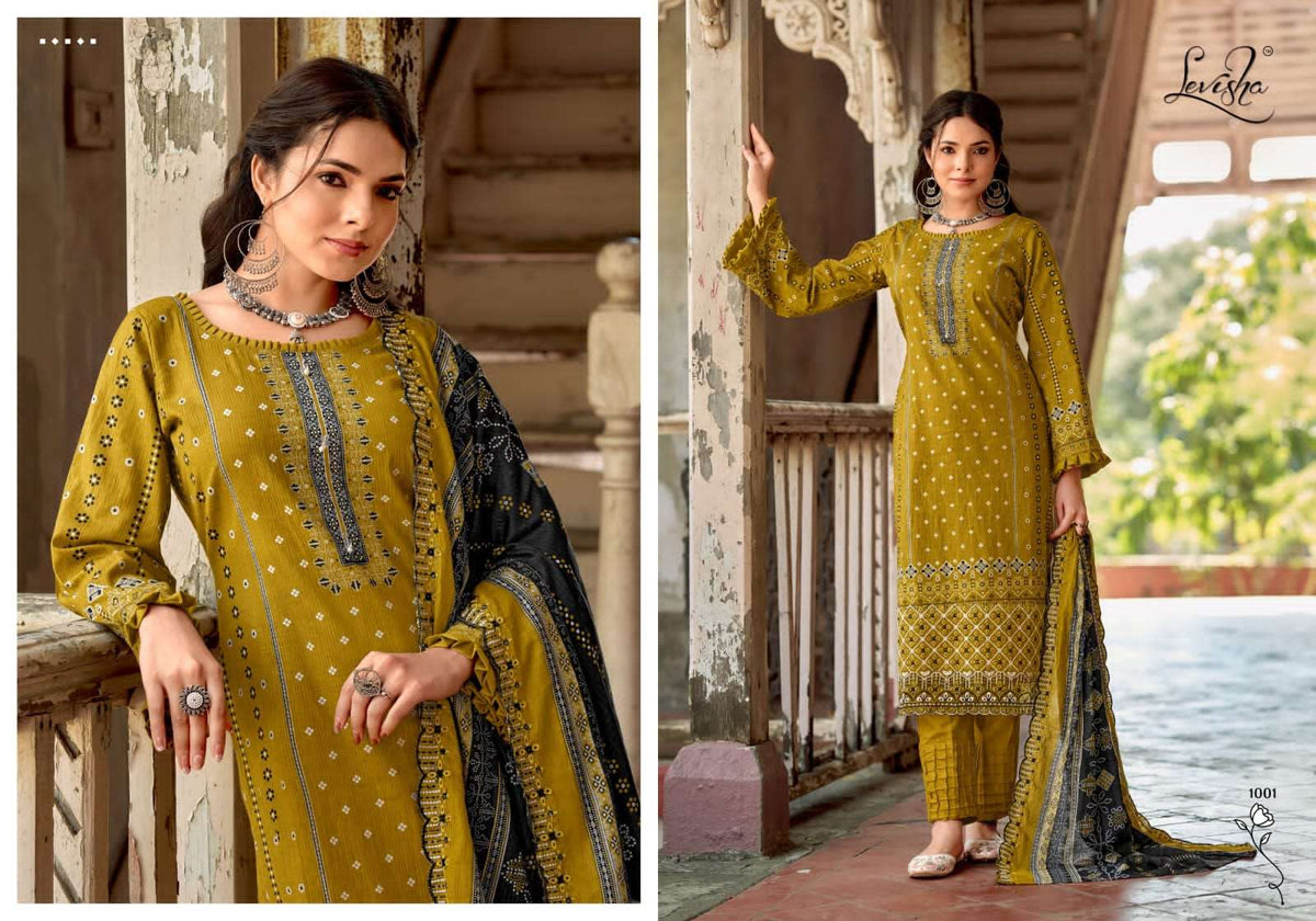 Levisha Zubia Cotton Pakistani Suit - Amrah Wholesale