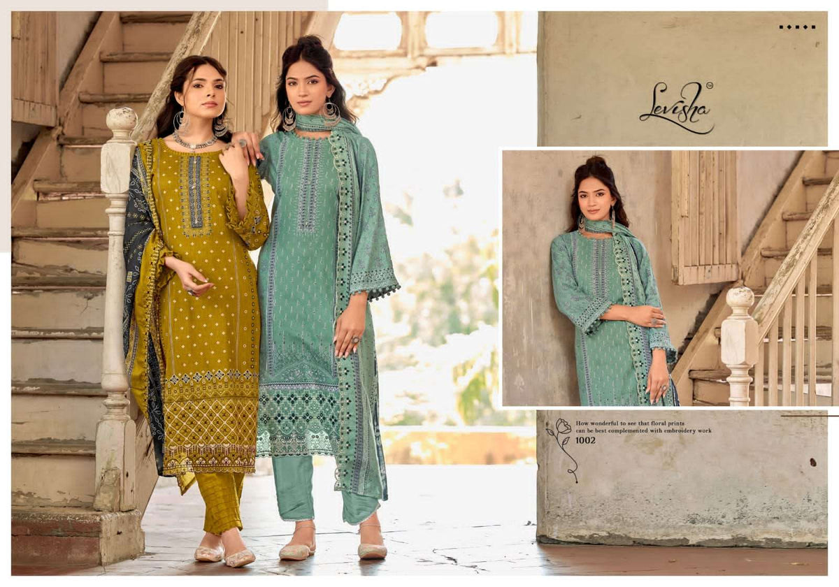Levisha Zubia Cotton Pakistani Suit - Amrah Wholesale