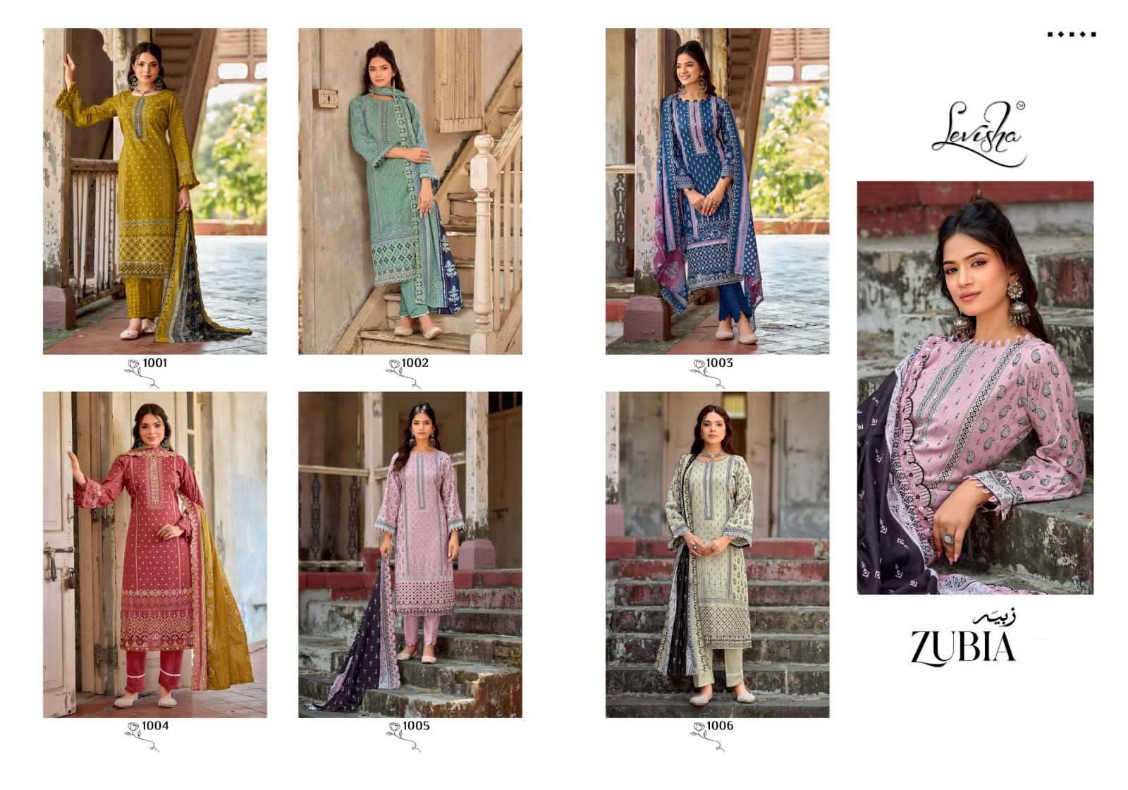 Levisha Zubia Cotton Pakistani Suit - Amrah Wholesale
