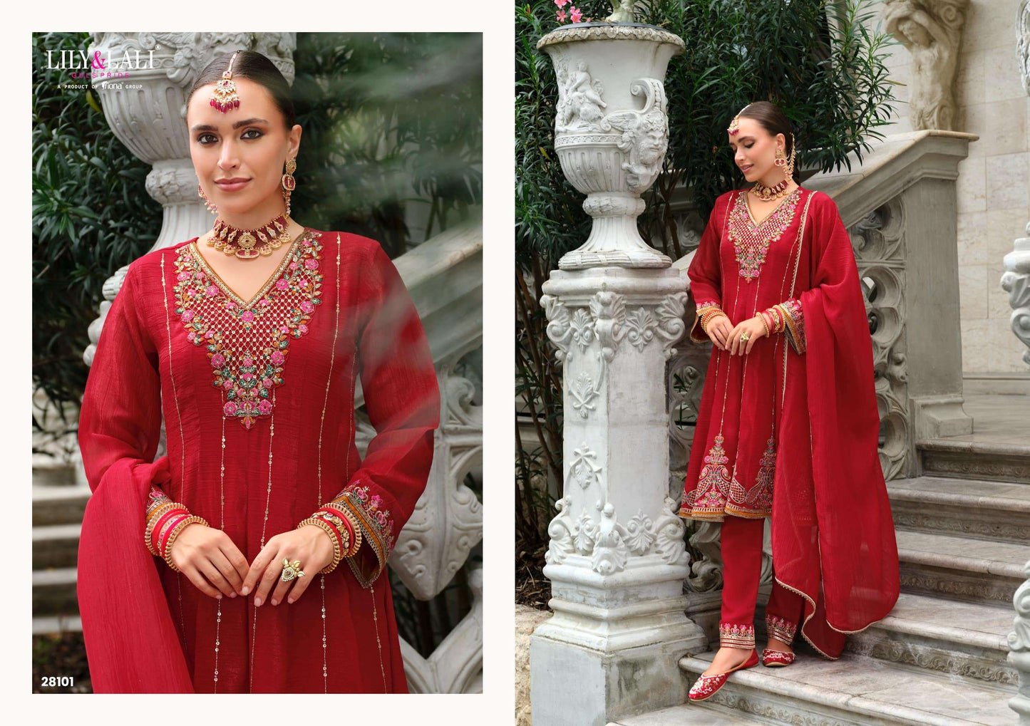 Lily And Lali Karwa Anarkali