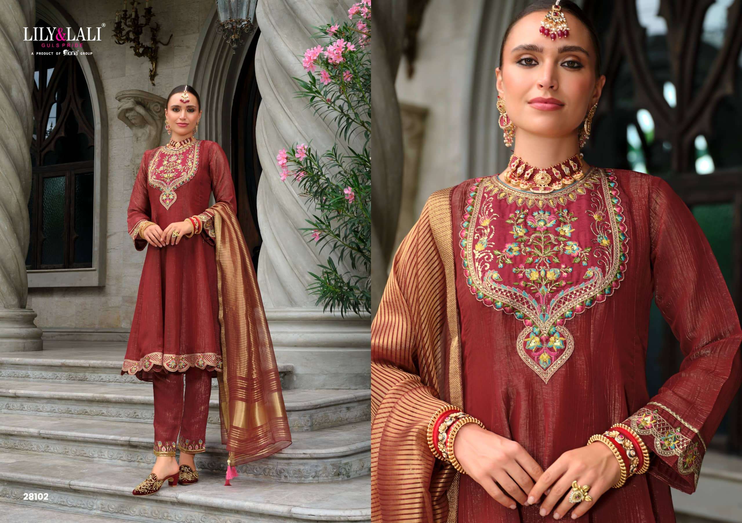 Lily And Lali Karwa Anarkali