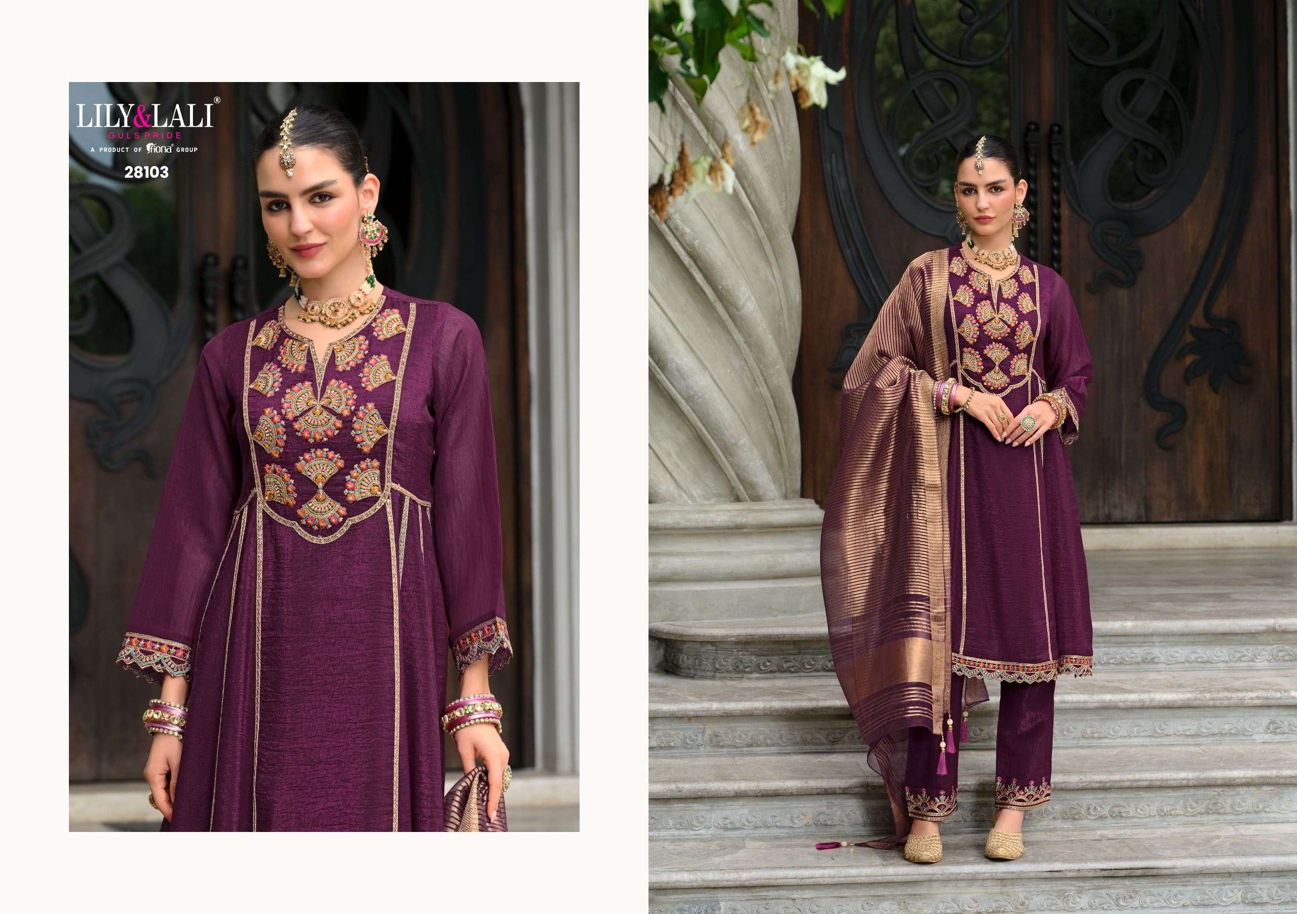 Lily And Lali Karwa Anarkali