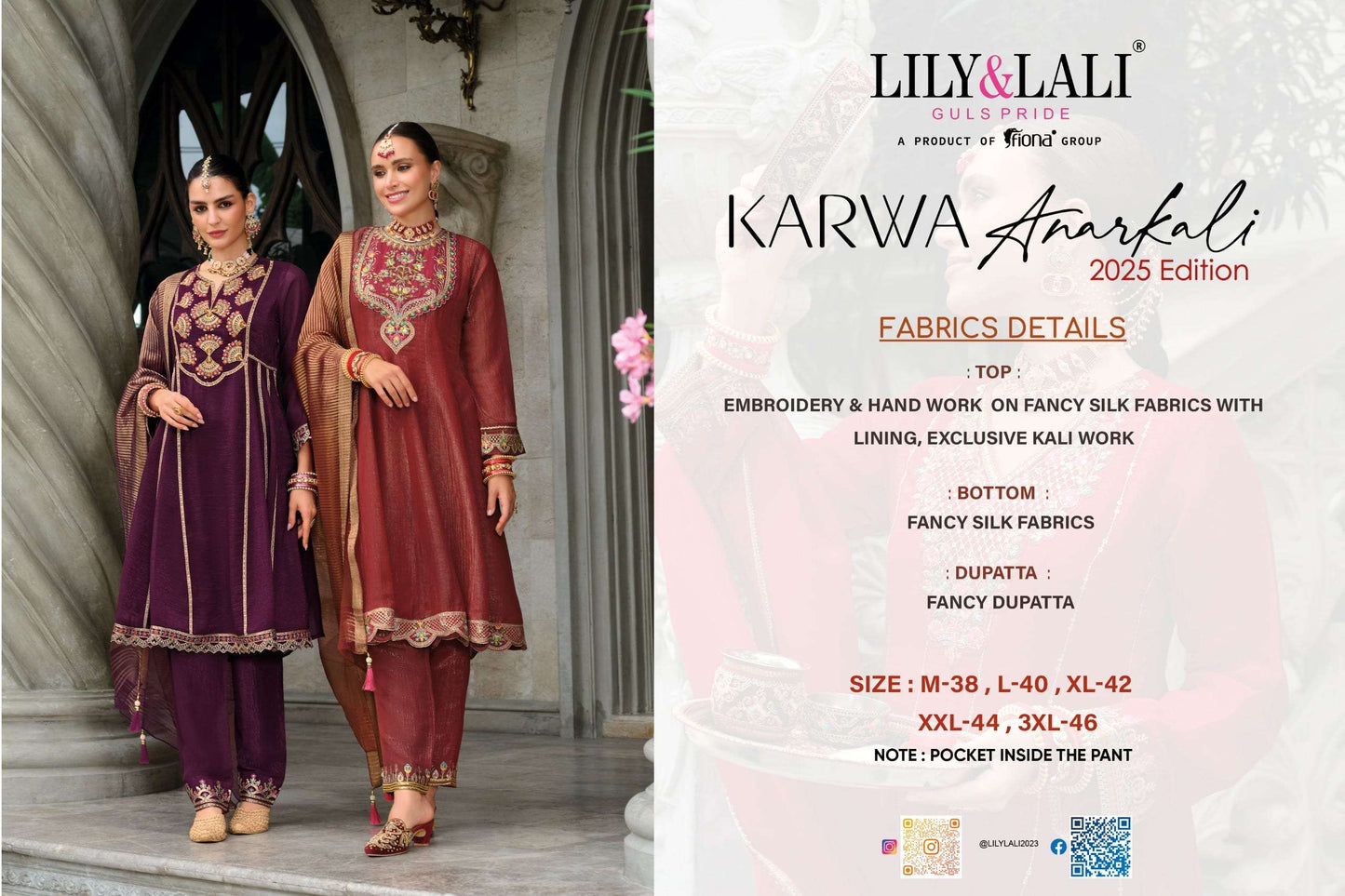 Lily And Lali Karwa Anarkali
