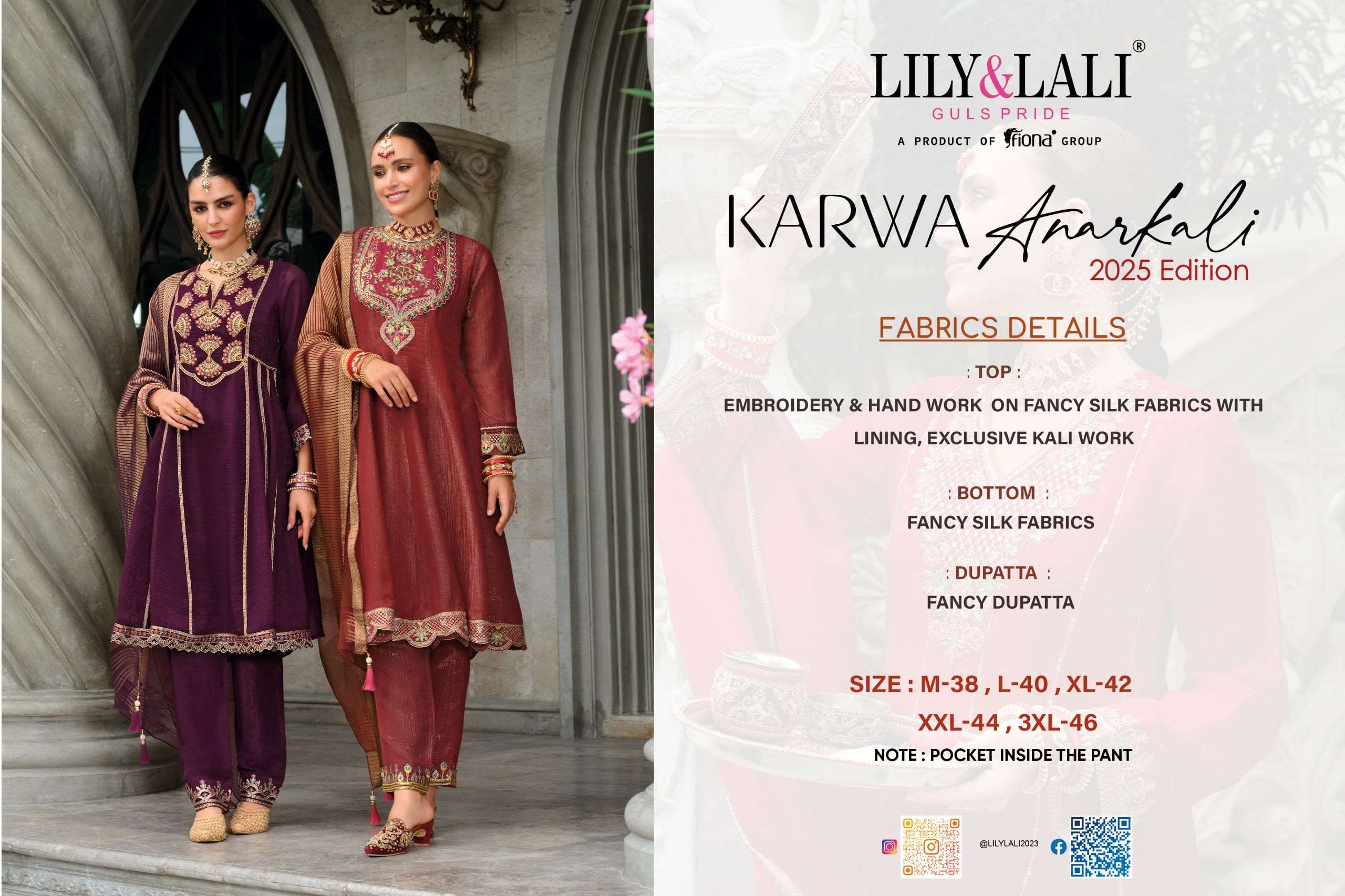 Lily And Lali Karwa Anarkali