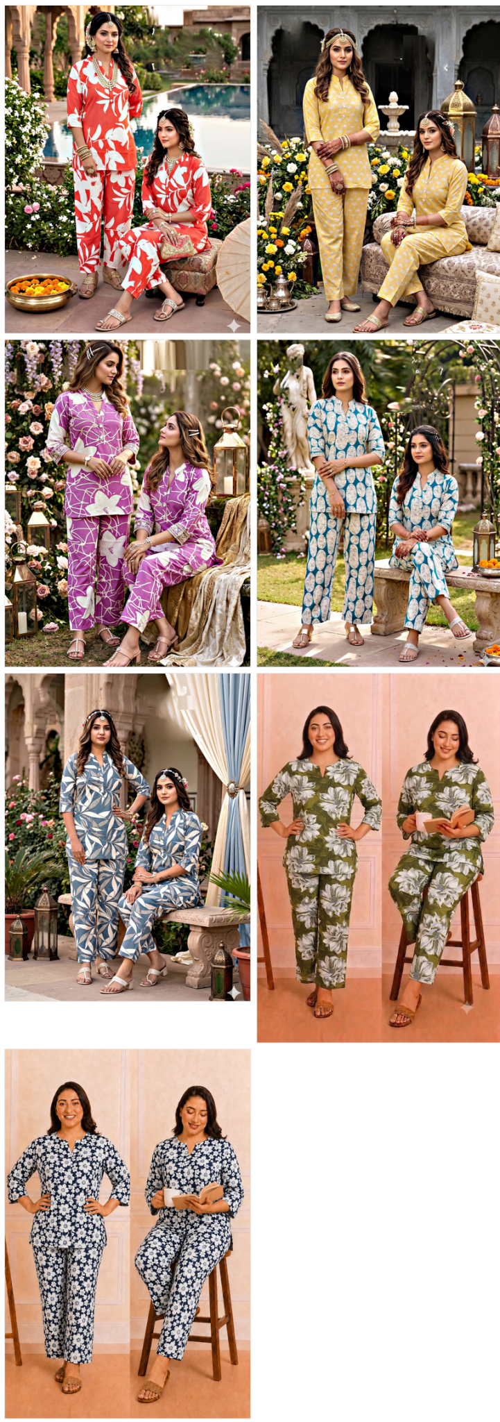 Lrc 12 Rayon Printed Co-Ord Set - Amrah Wholesale