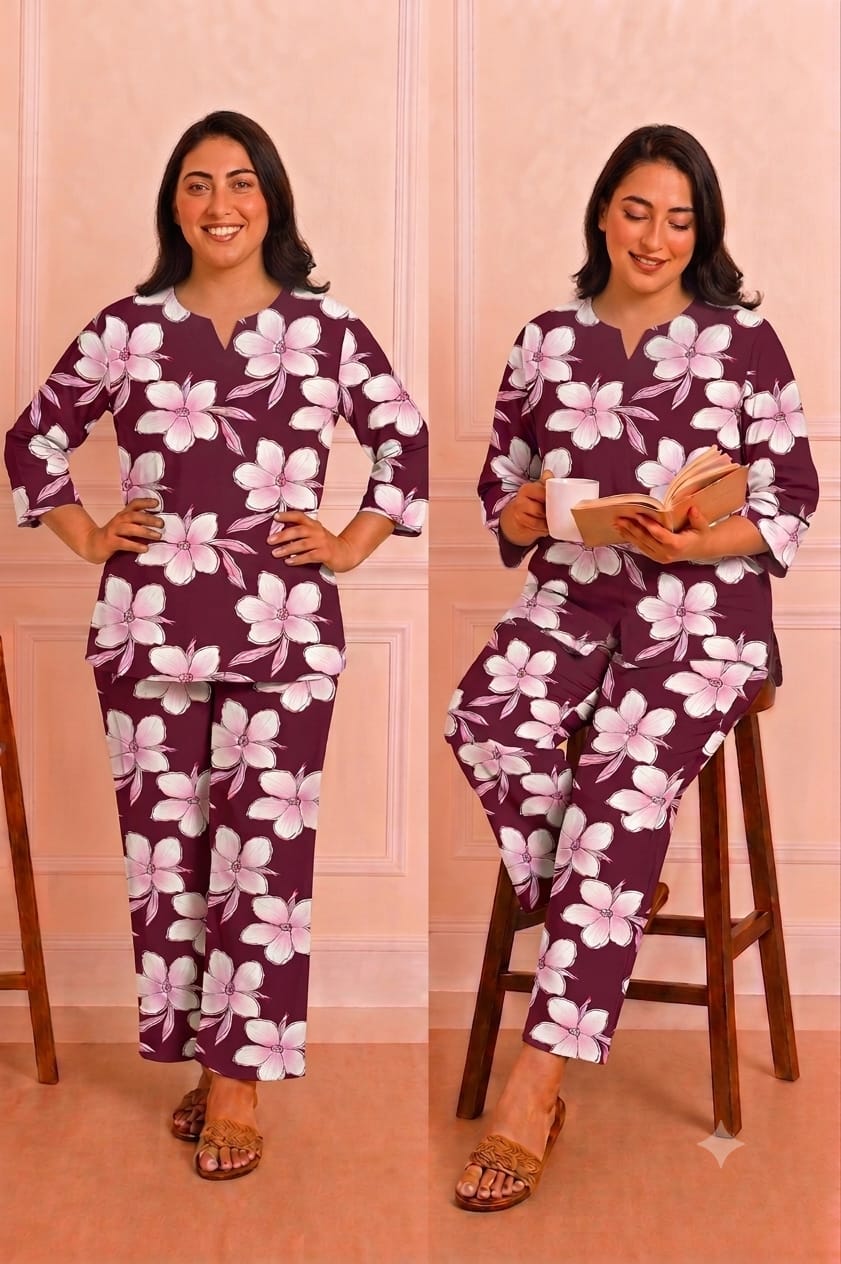 Lrc 12 Rayon Printed Co-Ord Set - Amrah Wholesale