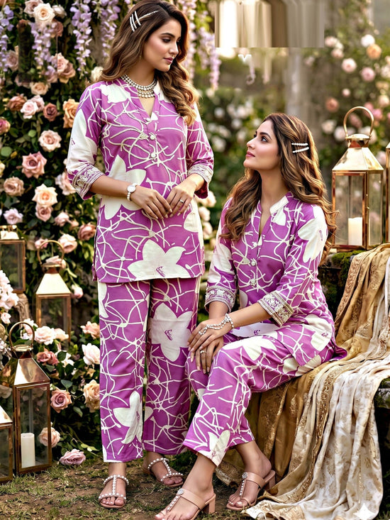 Lrc 12 Rayon Printed Co-Ord Set - Amrah Wholesale