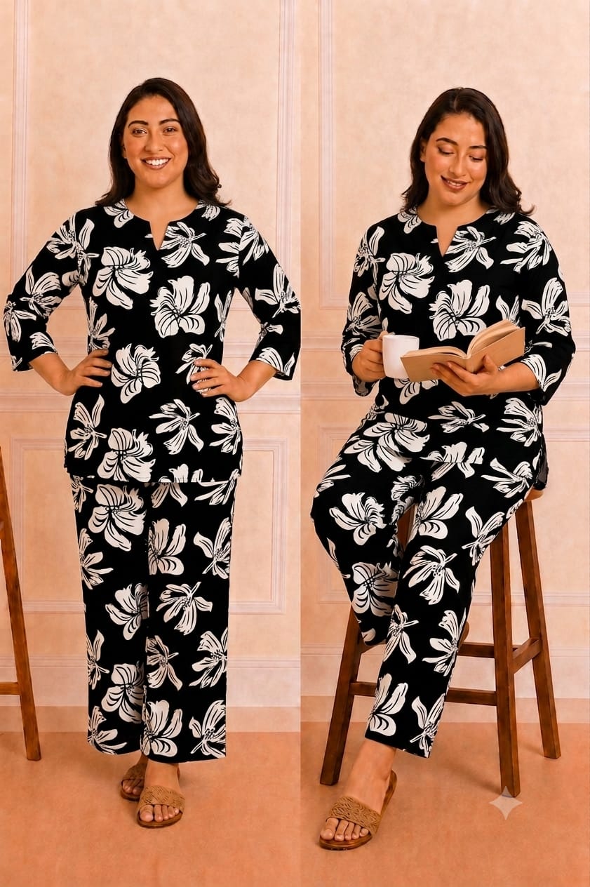 Lrc 12 Rayon Printed Co-Ord Set - Amrah Wholesale