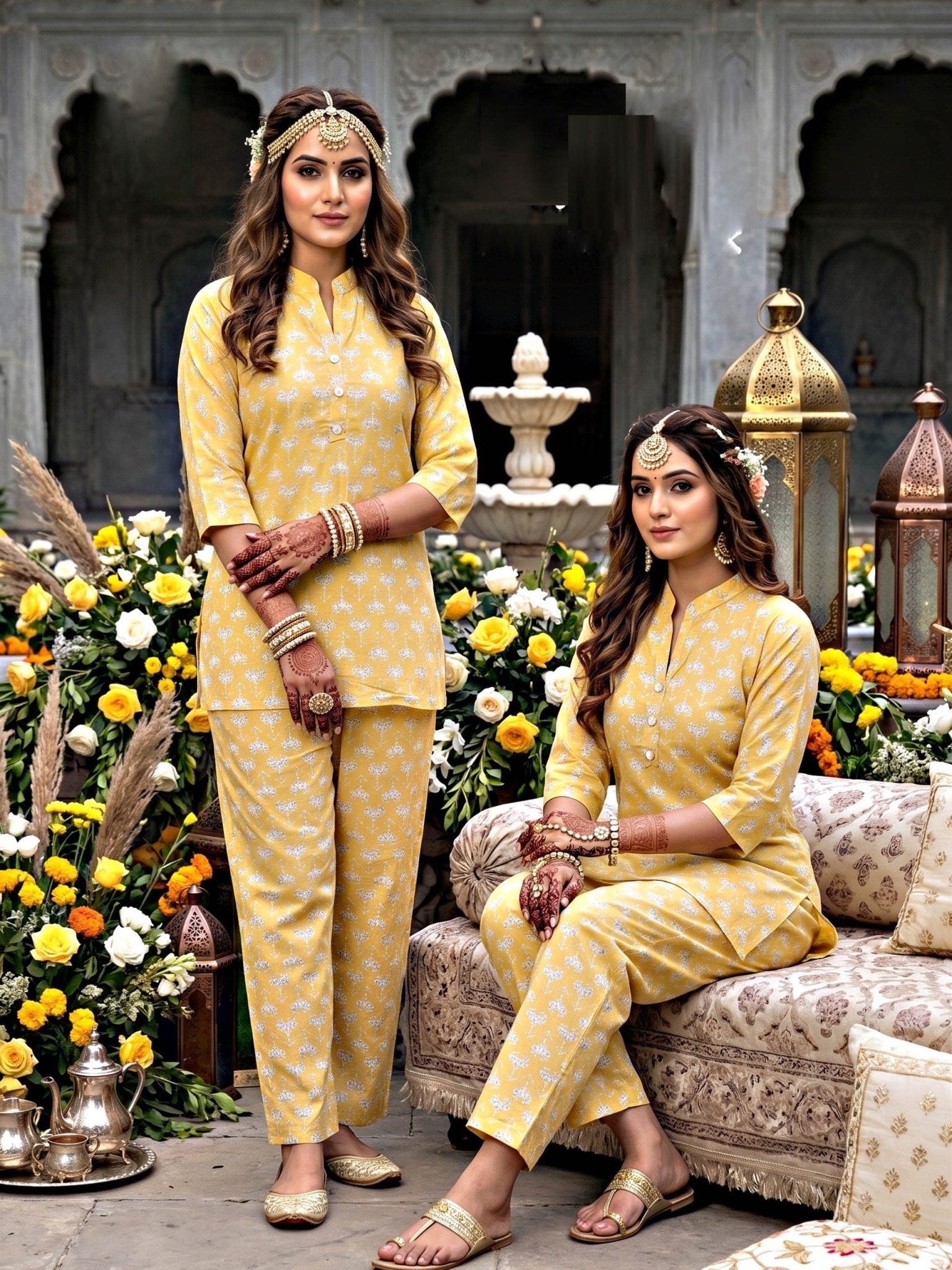 Lrc 12 Rayon Printed Co-Ord Set - Amrah Wholesale