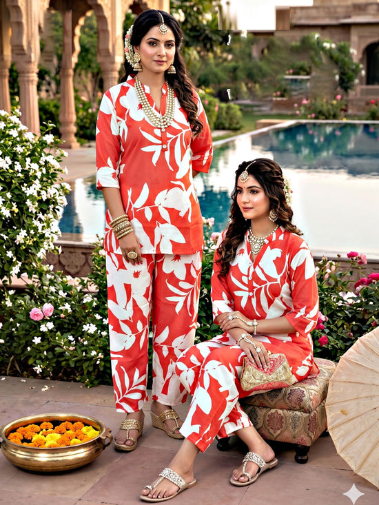 Lrc 12 Rayon Printed Co-Ord Set