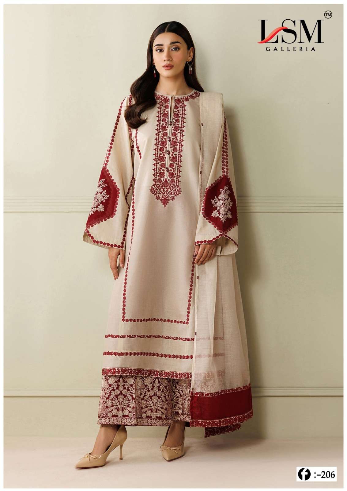 Lsm Firdous Queen Vol 20 Ready-Made Karachi Cotton Pakistani Suit Set - Amrah Wholesale