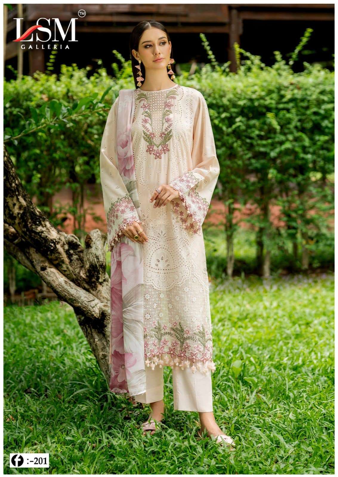 Lsm Firdous Queen Vol 20 Ready-Made Karachi Cotton Pakistani Suit Set - Amrah Wholesale