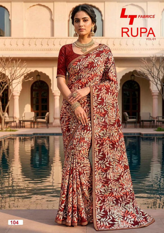 LT Fabrics Lt Rupa Vol 1 Dola Silk Printed Saree Collection Wholesale - Amrah Wholesale