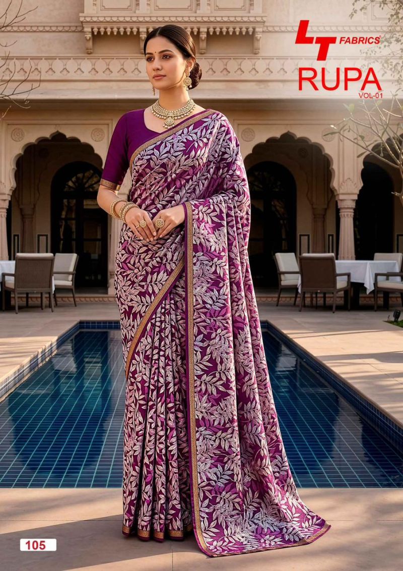 LT Fabrics Lt Rupa Vol 1 Dola Silk Printed Saree Collection Wholesale - Amrah Wholesale