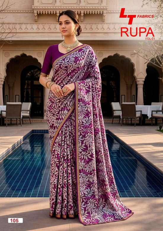 LT Fabrics Lt Rupa Vol 1 Dola Silk Printed Saree Collection Wholesale - Amrah Wholesale